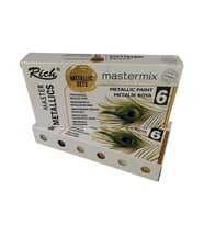 Rich Mastermix Akrilik Boya Metalik Renkler 60cc 6’lı Set