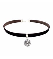 Kahverengi Kadife Aşk Düğümü Choker
