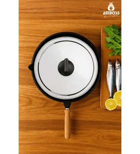 Döküm Balık Tavası, 36 cm, dayanıklı ve şık tasarım