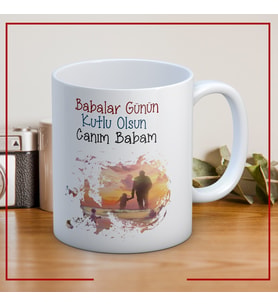 Canım Babam Baskılı Babalar Günü Kupa Bardak Kahve Kupa Bardak-19