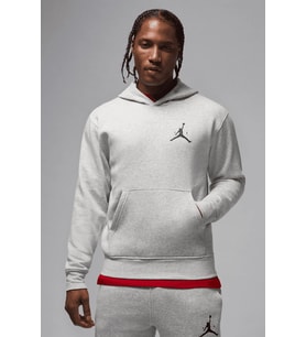 Nike Jumpman Fleece Pullover Mens Hoodie Kapüşonlu Erkek Sweatshirt Gri