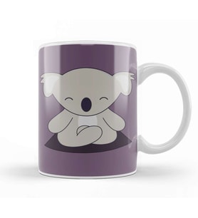 Yoga Loving Kawaii Cute Koala Kupa Bardak Porselen