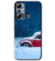 İnfinix Hot 20i Kılıf HD Desen Baskılı Kılıf - Karlı Vosvos