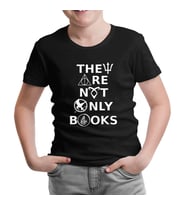 They are not Only Books Siyah Çocuk Tshirt