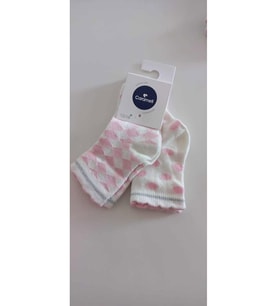 Pembe Desenli Çorap (12-18 Ay) (Çok Renkli)