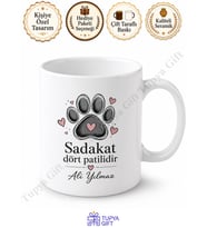 Köpek Temalı Kişiye Özel Baskılı Kupa Bardak Hediye Köpek Severlere
