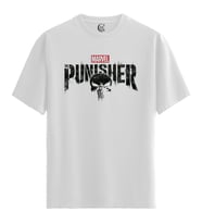 The Punisher - %100 Pamuklu Erkek Beyaz Tişört - Premium Quality