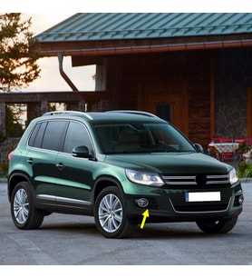 VW Tiguan 2012-2015 Ön Tampon Sağ Sis Farı Çerçevesi Krom 5N0853666H