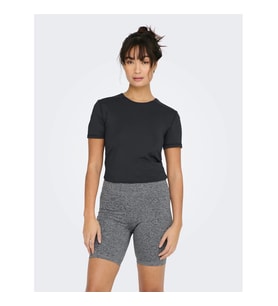 Only Onpmila Ss Slim Train Kadın T-shirt (Siyah)