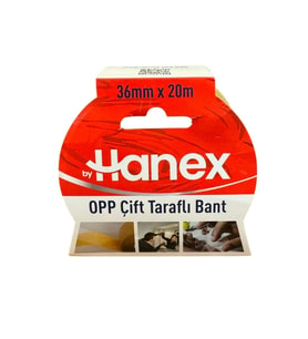 36 mm x 20 m Opp Çift Taraflı Bant