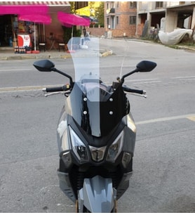 MOTOCAM SYM Joyride 300 Ön Cam 2023-2026 Model 65cm Şeffaf Renkli 4mm ORTA BOYLU