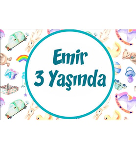Oyuncaklar Temalı Doğum Günü Afişi 100x150 cm