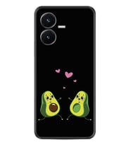 Vivo Y22S Kılıf Silikon Desen Özel Seri Aşık Avokadolar 1642
