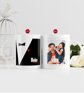 BK Gift Kişiye Özel Babalar Günü Hediyesi Fotoğraflı Kupa Bardak-9 (Beyaz)