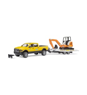 Bruder Ram 2500 Römorklu Pickup ve Mini Ekskavatör BR02546