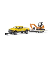 Bruder Ram 2500 Römorklu Pickup ve Mini Ekskavatör BR02546