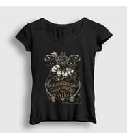 Presmono Kadın Siyah Grapevine Creedence Clearwater Revival T-Shirt 490297tt