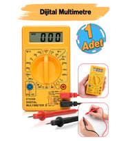 Dijital Pensampermetre Voltaj Dc Alternatif Akım Ölçme Ölçüm LCD Ekran Mult