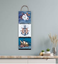 BK Gift 3 Parça İpli Ahşap Tablo Seti-51
