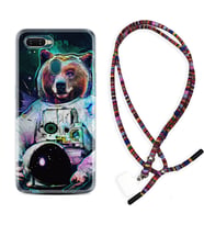 Oppo A5S A15 A16 A54 A55 A73 A74 Kılıf Boyun Asklı Rasta Silikon Astronot Panda 1755