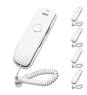 Karel TM902 Kablolu Duvar Tipi Analog Telefonu Beyaz 5'li Fırsat Paketi