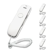 Karel TM902 Kablolu Duvar Tipi Analog Telefonu Beyaz 5'li Fırsat Paketi