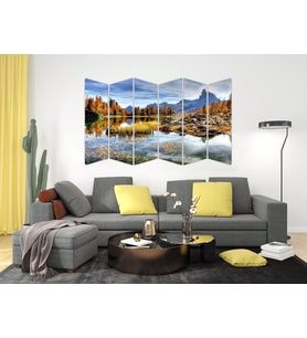 GÖL AĞAÇLIK DAĞ MANZARASI MDF TABLO-3195 MODEL-B