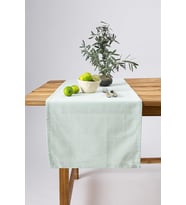 Wellstil Premium Keten Runner 40 X 150 Cm (Adaçayı)