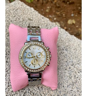 Kadın Gümüş - gold analog  Kol Saati
