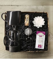 Filtre Kahve ve Bitki Çayı Demliği French Press & Kupa Bardak & Çay Bitki Maşa Süzgeci & Bitkisel Çay Tüpü & Balparmak Apitera Zen & Dekoratif Mum  Hediye Seti