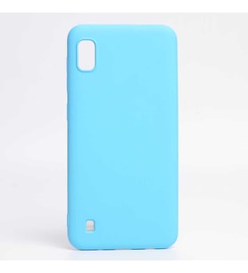 Samsung Galaxy A10 Kılıf İçi Kadife Özel Tasarım Esnek Yumuşak Pürüzsüz (Açık Mavi)
