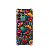 PrintiFy Samsung Galaxy S20 Ultra ile Uyumlu Düşlerin Dansı Serisi Çiçeklerin Dansı Tasarımlı Uv Baskılı Köşe Korumalı Antişok Kılıf
