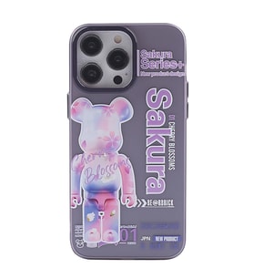 İphone 13 Kılıf Desenli Kapak - Mor - 1
