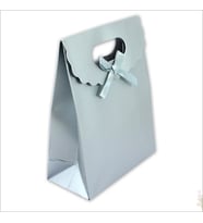 El Geçmeli Karton Çanta 38 x 27 x 15 cm, Mat Gümüş - 1 Adet (STD)