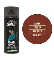 Selsil Rainbow Akrilik Sprey Boya BAKIR 400 ml. - RAL8029