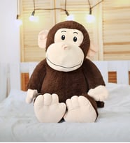 Dev Büyük Peluş Maymun Oyuncak –  Şık ve Sevimli Tasarım (Kahverengi)