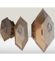 Hobi Adn 90235 Dekoratif Fenerlik 3lü Set MDF HAM CNC Kesim Oyma Nakış El Yapımı (Natural)