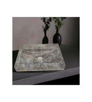 Evin Dark Emperador Tek Batarya Çıkışlı Lavabo-136