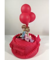 KIRMIZI BALON ALTINDA MÜZİK ÇALAN HEDİYELİK
