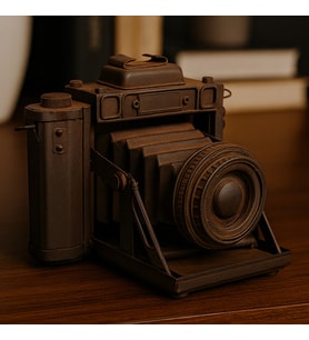 Dekoratif Nostaljik Metal Fotoğraf Makinesi  Retro Tasarım Hediyelik Aksesuar (Karışık)