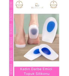 #TopukSilikonu Ortopedik Yumuşak Şok Emici Konforlu Ayakkabı Pedi Kadın Darbe Emici Topuk Silikonu