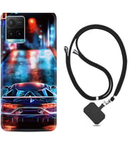 Vivo Y11S Y21S Y20 Y20S Y70 Kılıf Boyun Askılı Silikon Neon Cars 1724