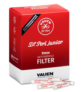 Vauen Dr.Perl Pipo Filtresi 9mm 180 li Paket (Kırmızı)