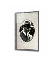 Miyrem Glasses Collection -A1^#  Atatürk Cam Tablo 4 Mm Dayanıklı Temperli Cam (Çok Renkli)