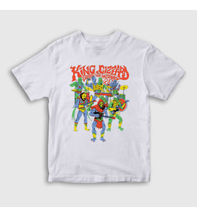 Presmono Unisex Çocuk Beyaz Band King Gizzard And The Lizard Wizard T-Shirt 489111tt (Beyaz)