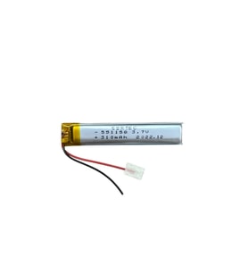 551158 3.7V 310 MAh Li-Polymer Pil Devreli/1.5A