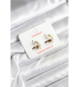 14K Gold Renk Kaplama CM Kadın Küpe - TJ-BKP11407