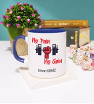 No Pain No Gain Kupa Bardak Lacivert