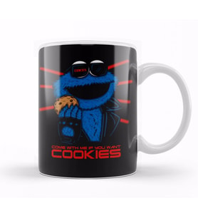 Cookie Monster The Cookienator Kupa Bardak Porselen