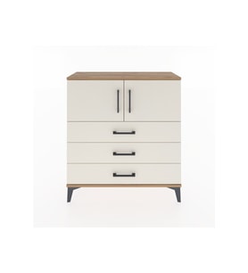 Arges Şifonyer 2 Raflı 3 Çekmeceli 2 Kapaklı 88x30x96 Çam-Aytaşı